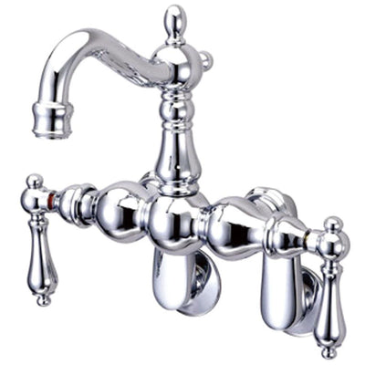 Kingston Brass Chrome Wall Mount Clawfoot Tub Filler Faucet CC1082T1