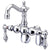 Kingston Brass Chrome Wall Mount Clawfoot Tub Filler Faucet CC1082T1