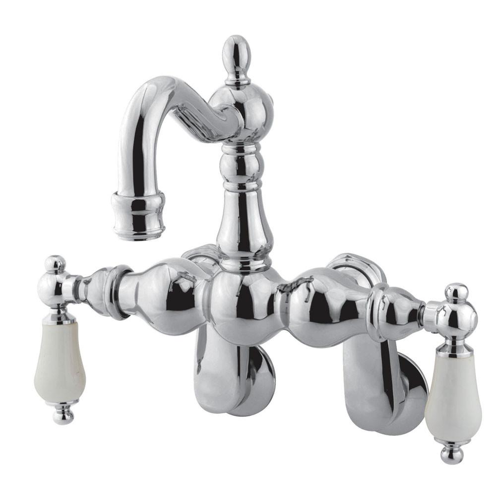 Kingston Brass Chrome Wall Mount Clawfoot Tub Filler Faucet CC1084T1