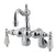 Kingston Brass Chrome Wall Mount Clawfoot Tub Filler Faucet CC1086T1