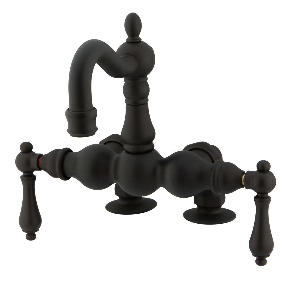 Kingston Brass Oil Rubbed Bronze Deck Mount Clawfoot Tub Faucet CC1091T5