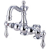 Kingston Brass Chrome Deck Mount Clawfoot Tub Filler Faucet CC1092T1