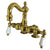 Kingston Brass Polished Brass Deck Mount Clawfoot Tub Faucet CC1093T2