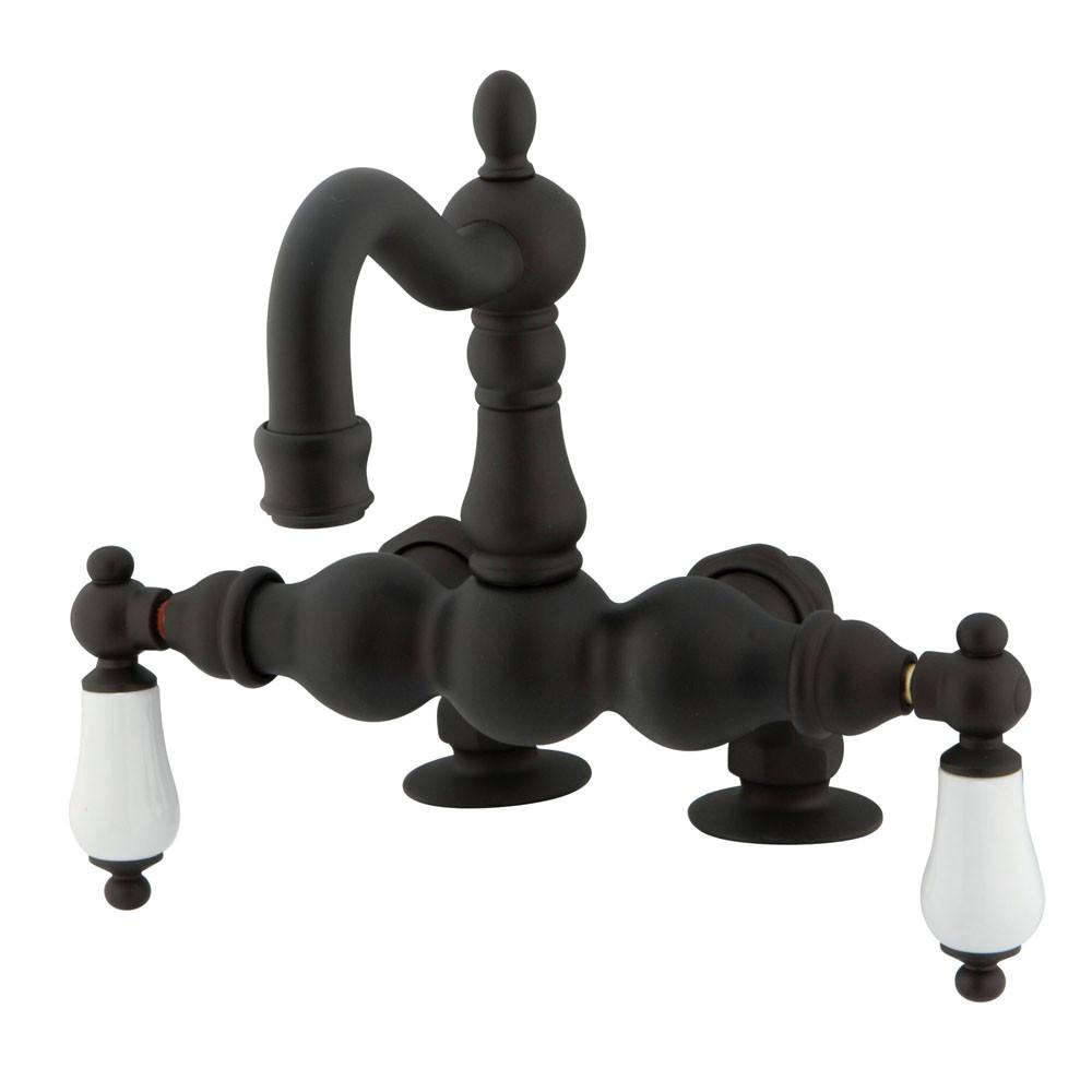 Kingston Brass Oil Rubbed Bronze Deck Mount Clawfoot Tub Faucet CC1093T5