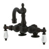 Kingston Brass Oil Rubbed Bronze Deck Mount Clawfoot Tub Faucet CC1095T5