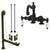 Oil Rubbed Bronze Deck Mount Clawfoot Tub Faucet Package w Drain Supplies Stops CC1095T5system