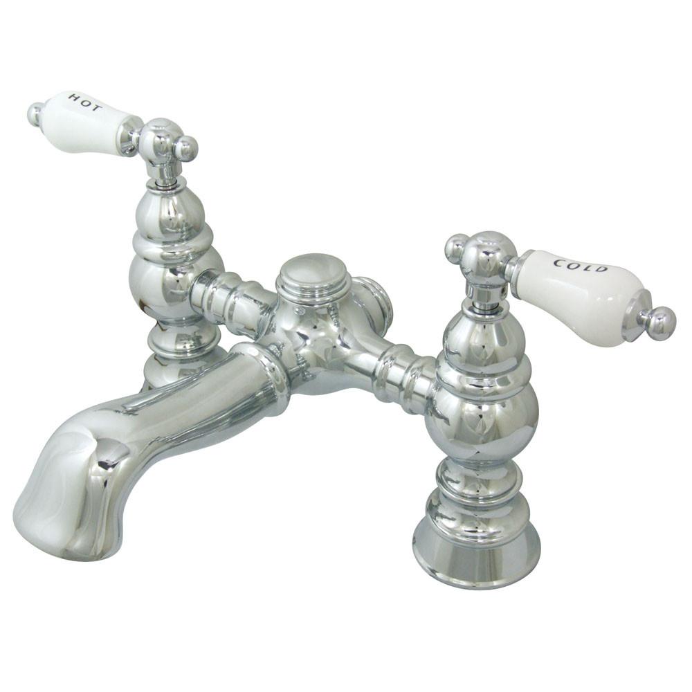 Kingston Brass Chrome Deck Mount Clawfoot Tub Faucet CC1132T1