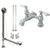 Chrome Deck Mount Clawfoot Tub Faucet Package w Drain Supplies Stops CC1132T1system