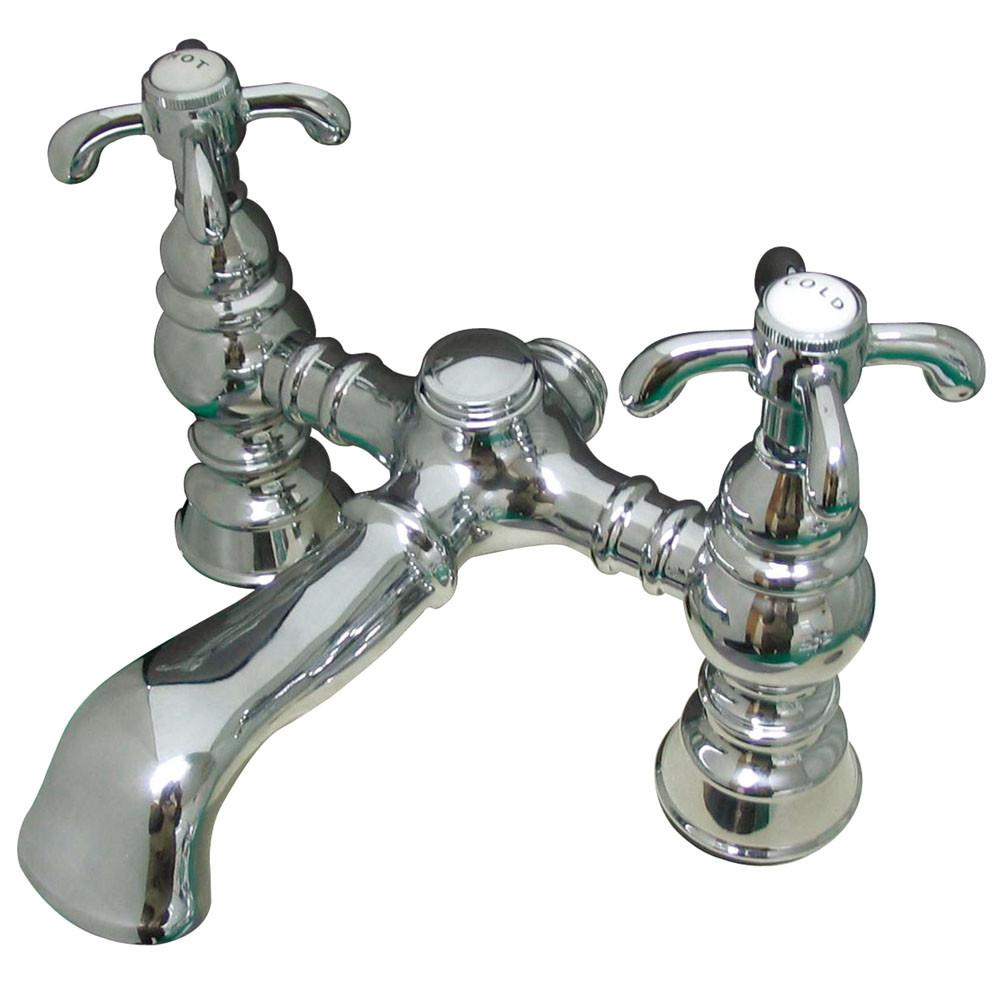 Kingston Brass Chrome Deck Mount Clawfoot Tub Faucet CC1134T1