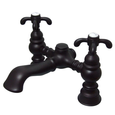 Kingston Brass Oil Rubbed Bronze Deck Mount Clawfoot Tub Faucet CC1134T5