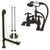 Oil Rubbed Bronze Deck Mount Clawfoot Tub Faucet w hand shower System Package CC1158T5system