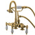 Kingston Polished Brass Deck Mount Clawfoot Tub Faucet w hand shower CC15T2