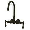 Kingston Brass Oil Rubbed Bronze Wall Mount Clawfoot Tub Faucet CC1T5