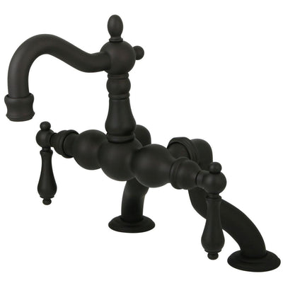 Kingston Brass Oil Rubbed Bronze Deck Mount Clawfoot Tub Faucet CC2001T5