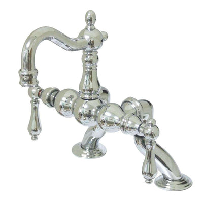 Kingston Brass Chrome Deck Mount Clawfoot Tub Faucet CC2002T1