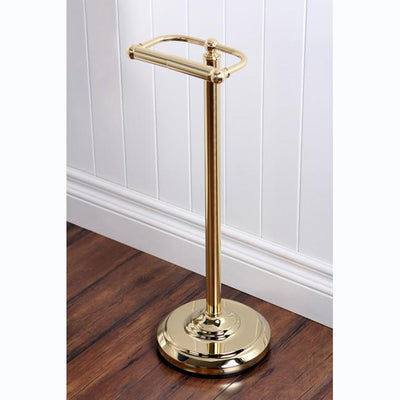 Kingston Brass Polished Brass pedestal freestanding Toilet Paper Holder CC2002