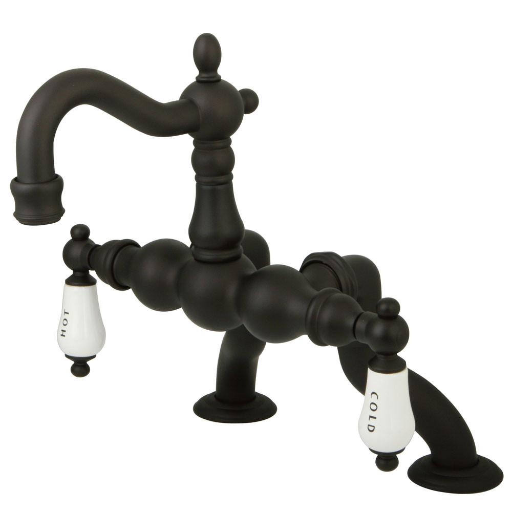 Kingston Brass Oil Rubbed Bronze Deck Mount Clawfoot Tub Faucet CC2003T5