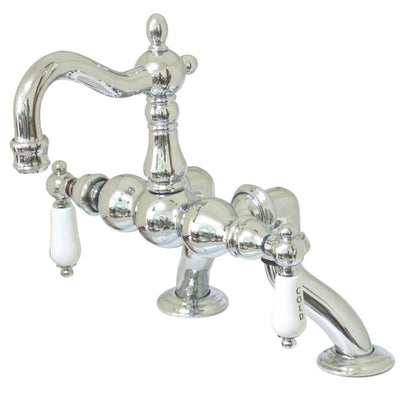 Kingston Brass Chrome Deck Mount Clawfoot Tub Faucet CC2004T1