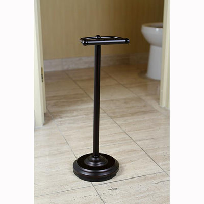 Kingston Oil Rubbed Bronze pedestal freestanding Toilet Paper Holder CC2005