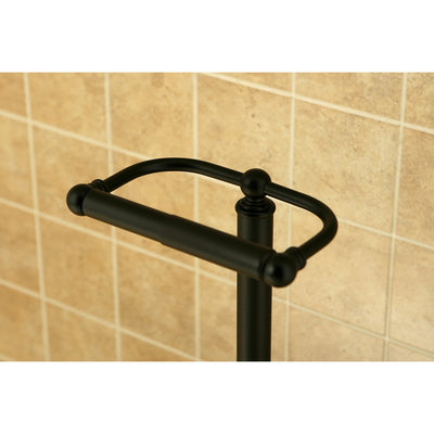 Kingston Oil Rubbed Bronze pedestal freestanding Toilet Paper Holder CC2005