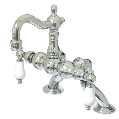 Kingston Brass Chrome Deck Mount Clawfoot Tub Faucet CC2006T1