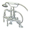 Kingston Brass Chrome Deck Mount Clawfoot Tub Faucet w hand shower CC2008T1