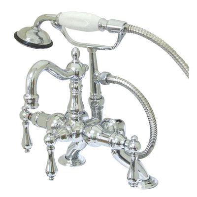 Kingston Brass Chrome Deck Mount Clawfoot Tub Faucet w hand shower CC2008T1