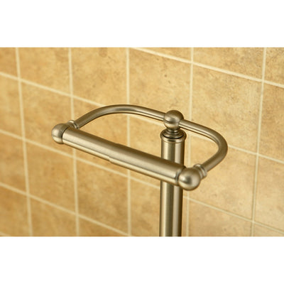 Kingston Brass Satin Nickel pedestal freestanding Toilet Paper Holder CC2008