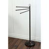 Kingston Oil Rubbed Bronze pedestal freestanding Tower Rack with 3 Bars CC2025