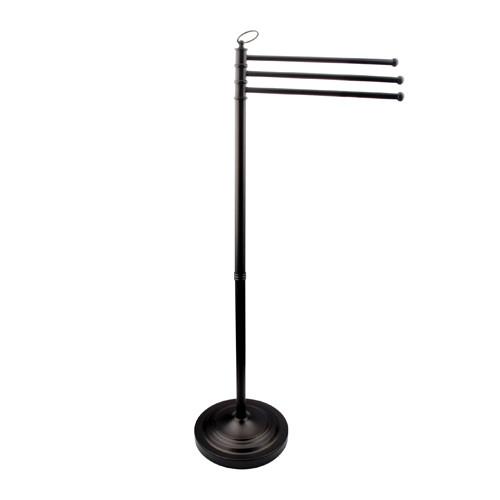 Kingston Oil Rubbed Bronze pedestal freestanding Tower Rack with 3 Bars CC2025