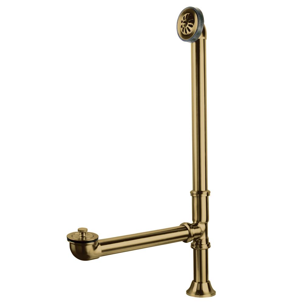 Kingston Brass Polished Brass Clawfoot Tub Waste And Overflow Drain