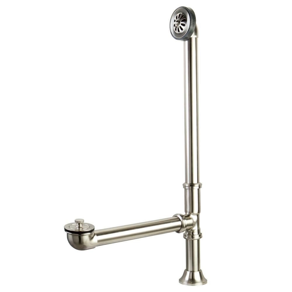 Kingston Brass Satin Nickel Clawfoot Tub Waste and Overflow Drain CC2088