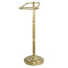 Polished Brass Georgian pedestal free standing toilet paper holder CC2102