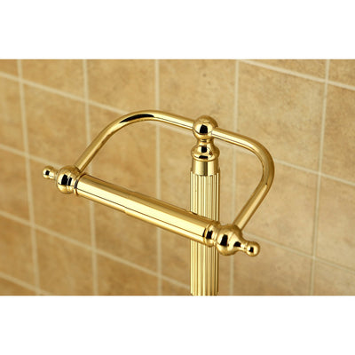 Polished Brass Georgian pedestal free standing toilet paper holder CC2102