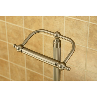 Satin Nickel Georgian pedestal free standing toilet paper holder CC2108