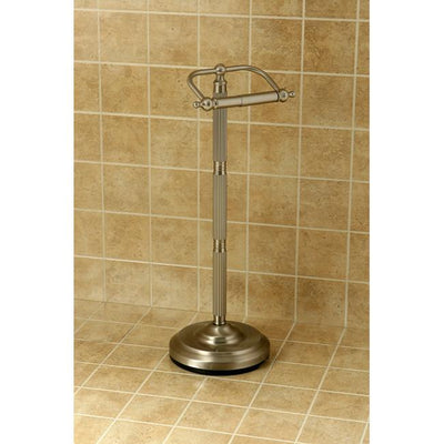 Satin Nickel Georgian pedestal free standing toilet paper holder CC2108