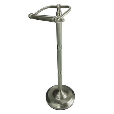 Satin Nickel Georgian pedestal free standing toilet paper holder CC2108