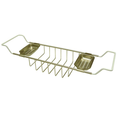 Kingston Brass Satin Nickel Clawfoot Tub Bath Tub Shelf Soap Caddy CC2158