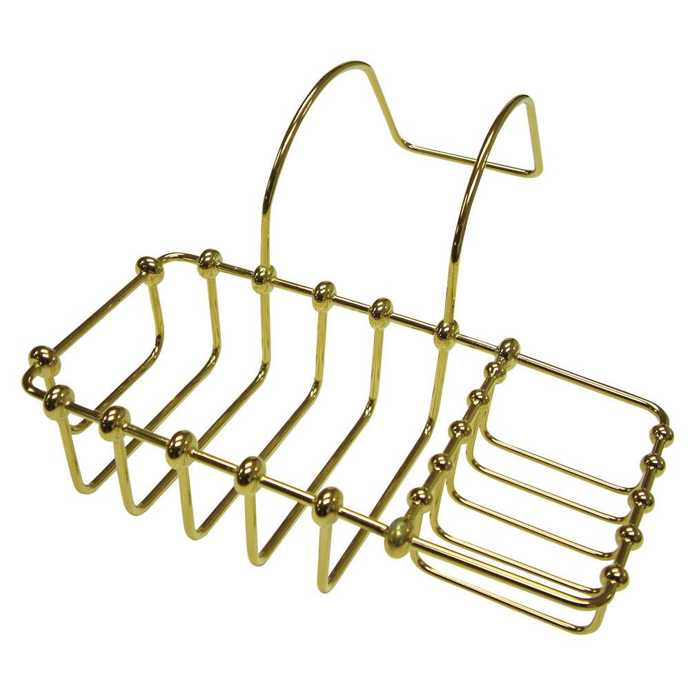 Kingston Brass Polished Brass 8" Clawfoot Bath Tub Soap Caddy Shelf CC2162