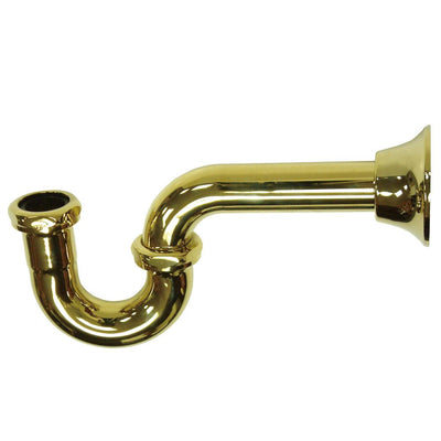 Kingston Brass Polished Brass 1-1/4" Decorative Bottle P Trap CC2182