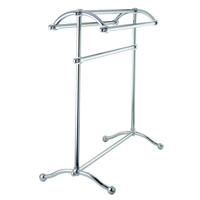 Kingston Brass Chrome Sturdy Heavy Large Pedestal freestanding Towel Rack CC2291