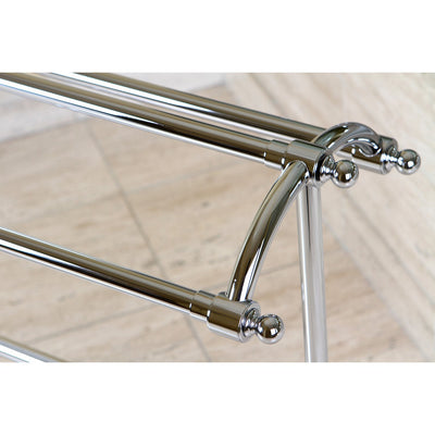 Kingston Brass Chrome Sturdy Heavy Large Pedestal freestanding Towel Rack CC2291