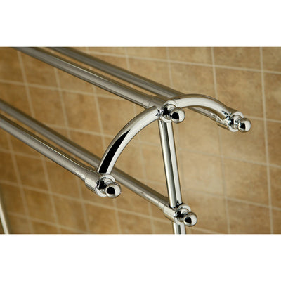 Kingston Brass Chrome Sturdy Heavy Large Pedestal freestanding Towel Rack CC2291