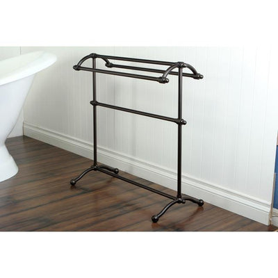 Kingston Oil Rubbed Bronze Sturdy Large Pedestal freestanding Towel Rack CC2295