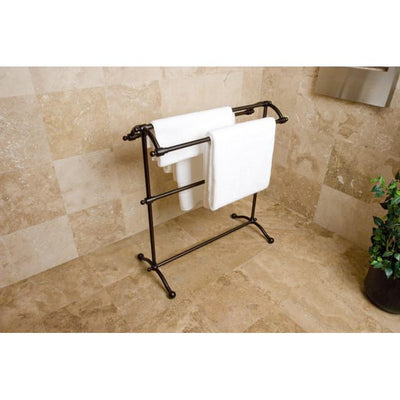 Kingston Oil Rubbed Bronze Sturdy Large Pedestal freestanding Towel Rack CC2295