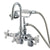 Kingston Brass Chrome Wall Mount Clawfoot Tub Faucet w hand shower CC308T1