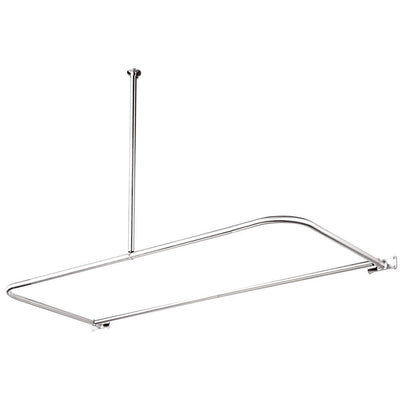 Kingston Brass Chrome Shower Enclosure D-Type Shower Rod CC3131