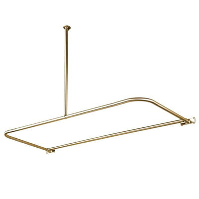 Kingston Brass Satin Nickel Shower Enclosure D-Type Shower Rod CC3138