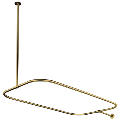 Kingston Brass Polished Brass Shower Enclosure Rectangular Shower Rod CC3152