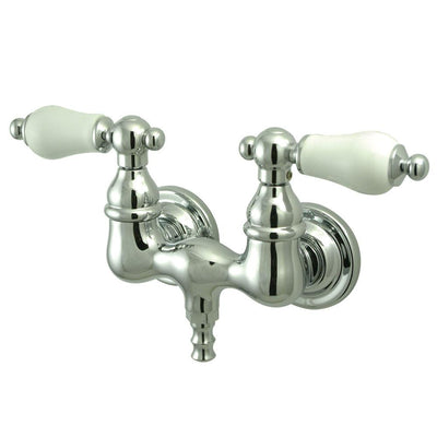 Kingston Brass Chrome Wall Mount Clawfoot Tub Filler Faucet CC36T1